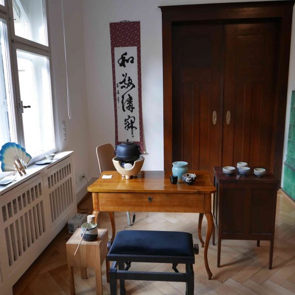 Arbeitsplatz der Teemeisterin