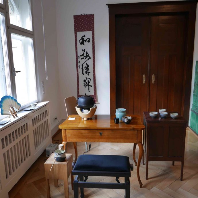 Arbeitsplatz der Teemeisterin