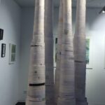 Angelika Dirscherl - o.T., variable Papierinstallation, 2022